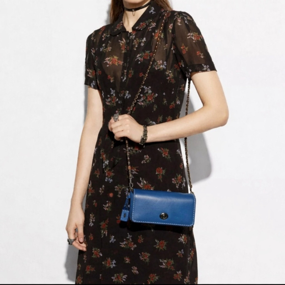 Coach 1941 Floral Dinkier in Glovetanned Leather - Picture 2 of 15